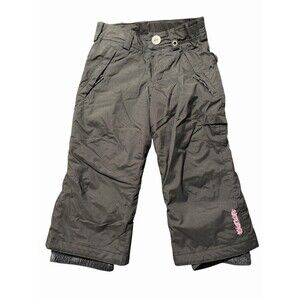 Burton Girls XS Black DRYRIDE Snow Ski Pants Insulated Winter Cargo 3/4 Toddler